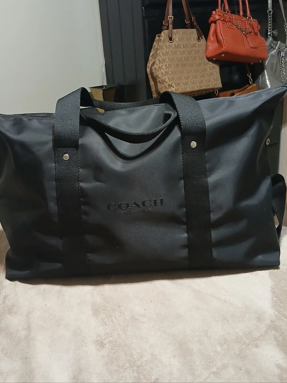 Coach Black Nylon TRAVEL/Weekender/Gyn Bag